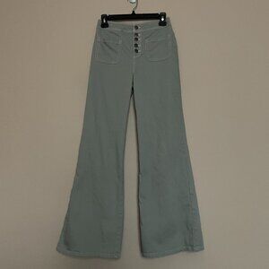 GB, Size 1, Button Fly, Wide Leg, Denim Jeans